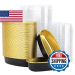 Beasea Mini Loaf Pans With Lids, 100 Pack 6 Inch 350ML 12OZ Disposable Aluminum. Fixed Price $73.48.