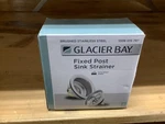 Glacier Bay Fixed Post Kitchen Sink Strainer Brushed Stainless Steel 1006015787. Fixed Price $9.95.