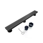 Linear Shower Drain, Black 36 Inch With Removable Grate Cover, P.... Fixed Price $105.73.