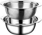 For Kitchen, 1.5 Qt 18/8 Stainless Steel Colander, Stra. Fixed Price $30.39.