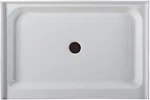 Westbrass SP4836WP-12 48" X 36" 3-WALL Shower Pan With Plastic Center Drain A.... Fixed Price $523.78.