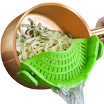 Clip Strainer Silicone Pots Pans, Auoon Standard 8.86 X 3.55 In, Green. Fixed Price $18.08.