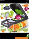 Professional 16-IN-1 Food Chopper Vegetable Onion Dicer Slicer Kitchen Tool. Fixed Price $24.99.