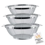 U.s. Kitchen Supply Set Of 3 Stainless Steel Colander Strainers Net Baskets 5.... Fixed Price $49.98.