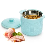 Ceramic Bacon Grease Container 1200ML / 40OZ Large Oil Storage Canister With .... Fixed Price $29.64.