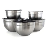Megachef 5 Piece Multipurpose Stackable Mixing Bowl Set With Lids. Fixed Price $45.49.