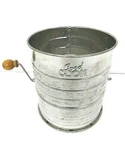 Good Cook Flour Sifter 5 Cup Steel Aluminum Wooden Rotating Handle. Fixed Price $22.85.