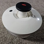 Oxo Plastic Salad Spinner Easy One-hand Use Dishwasher Safe. Fixed Price $12.50.