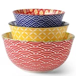 Metahom Ceramic Mixing For Kitchen, Colorful Nesting Bowls, Large Serving. Fixed Price $68.18.