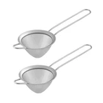 Teamfar Fine Mesh Strainer Set Of 2, 3.3 Stainless Steel Small Conical Cone.... Fixed Price $12.89.