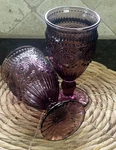 The Pioneer Woman Adeline Footed Glass Goblets Plum Purple 12-OUNCE Set Of. Fixed Price $26.99.