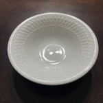 Oneida Sakura Basket Weave Pattern White Fruit Salad Dessert Sauce Bowl 6 1/4". Fixed Price $20.00.