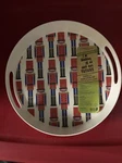 Holiday Nutcracker 12" Serving Tray Cambridge Brand New Bamboo Indoor Outdoor. Fixed Price $22.50.