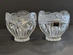 Oneida Crystal Southern Garden Candy Nut Potpourri Sachet Petal Candle Bowls (2). Fixed Price $39.75.