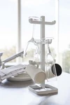 Yamazaki Home 2460 White Wine Glass Mug Cup Drying Rack Tree Tower Space Saver. Fixed Price $19.99.