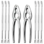 Lobster Shell Forks Set Seafood Crab Legs Crackers Tool 8 Pc. Fixed Price $9.95.
