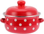 Bestoyard 1 Quart Enamel Stock Pot With Lid - Double Ear Soup For. Fixed Price $72.37.