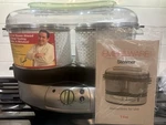 T-fal Emerilware 40-CUP High Speed Food Steamer Stainless Steel Basket Rice Bowl. Fixed Price $30.00.