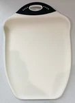 Dexas Chop & Scoop Cutting Board - White W/ Black Handle 13X9.5 Free Shipping. Fixed Price $7.00.