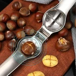 Stainless Steel Cracker 2-IN-1 Chestnut Opener Walnut Clip Cutter Tool Gift. Fixed Price $10.35.