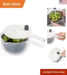Prepworks By Progressive Salad Spinner With Handle - 2.5 Quart Gray. Fixed Price $45.48.