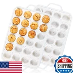 Vinino Mini Muffin Pan 2-PACK, Silicone Cupcake Mold W/metal Reinforced Frame,. Fixed Price $32.38.