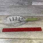 Vintage Mid Century Foley 11 Avocado Green Handle Kitchen Pan Drainer Strainer. Fixed Price $7.28.