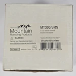 Mountain Plumbing MT300/BRS 1/2 Deluxe Basket Sink Strainer Brushed Stainless. Fixed Price $19.99.