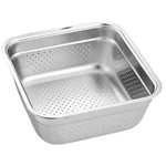 Zerodeko Square Stainless Steel Colander Strainer 9.84 Inch Mesh Basket For R.... Fixed Price $40.41.