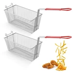 Wechef 2PCS Deep Fryer Baskets With Non-slip Handle For Restaurant Kitchen. Fixed Price $78.90.