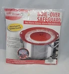 Silicone Boil Over Safeguard Handy Gourmet Kitchen Splatter Red New Sealed. Fixed Price $10.99.