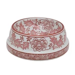 Aimusego Pink & White Ceramic Dog Bowl,gifts For Pet Owners,chinoiserie Floral. Fixed Price $61.13.