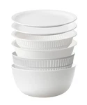 Like-it Colander & Bowl Set 6 Pieces Microwave Safe Suitable White. Fixed Price $63.15.