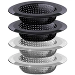 Kitchen Sink Drain Strainer, Pack Stainless 4.5" Strainers, Silver&black. Fixed Price $10.36.