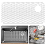 Silicone Sink Protector 28.4"X14.3" Top Right Drain Hole Non-slip White. Fixed Price $44.07.