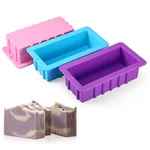 3 Pcs Large Soap Molds 9.6 X 5.1 2.6 Inches Silicone Ice Block Rectang.... Fixed Price $42.89.