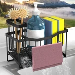 Sponge Holder For Sink With Auto Draining Tray,kitchen Caddy Org.... Fixed Price $18.42.