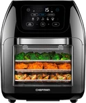 Chefman RJ38-10-RDO-V2 Digital Air Fryer Plus Rotisserie Dehydrator Oven Black. Fixed Price $66.00.