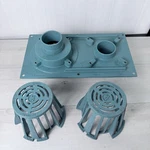Zurn 4" X 8-3/8" Diameter No-hub Cast Iron Combination Roof Drain & Overflow. Fixed Price $67.46.