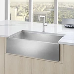 Blanco 524223 Precision R0 Single Apron Front Sink Durinox Stainless Finish. Fixed Price $1994.00.