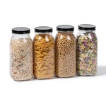 Pack 64 Oz Plastic Wide Mouth Mason Jars With Airtight Lids Half Ga. Fixed Price $29.16.