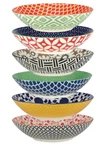 Dinner Bowls Set Of 6 Certified International Soho Multi Color. Fixed Price $55.00.