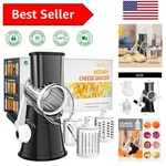 Quick Grating Cheese Shredder With 3 Blades & Suction Base - Kitchen Essential!. Fixed Price $46.79.