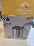 Oggi Stainless Steel Jumbo Grease Container With Removable Strainer And Snug .... Fixed Price $29.99.