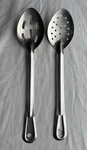 Vtg Alegacy Stainless Steel Strainer Large Serving Spoon Cooking Utensils 2PC. Fixed Price $14.50.
