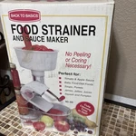 Back Basics Food Strainer & Sauce Maker Manual Tomato Apple/salsa Screens 220. Fixed Price $42.09.