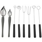 Aylifu Pcs Drawing Decorating Spoon Set 6 Candy 20CM, Grey/silver/black. Fixed Price $14.43.