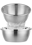 Colander Stainless Steel 304 With Mixing Bowls, 3.5QT Large Capabilit.. Fixed Price $8.99.