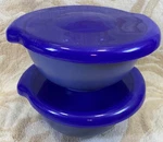 Hutzler No. 77 3 Piece Berry Bowl / Colander With Lid Fruit Container Lot Of 2. Fixed Price $13.49.