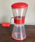 Progressive Manual Nut Chopper 2013 Clear Lucite Red Plastic. Fixed Price $10.95.